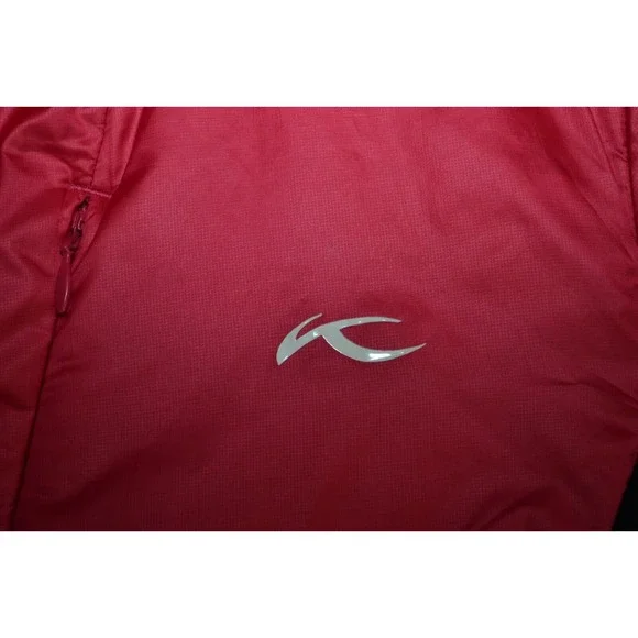 KJUS Ski Jacket Women's 38 / M Red Pink Insulated Primaloft Puffer Snow Full Zip